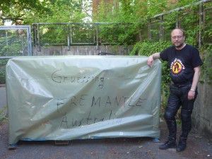 Eingepackt und stolz