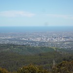 Adelaide Hills mit Blick auf Adelaide