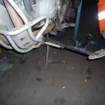 Schlechte Motorradbehandlung von der P&O Crew